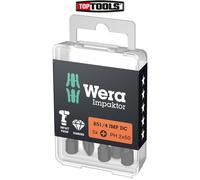 Wera Impaktor Diamond Coated Impact Driver Rated Screwdriver Bits PZ,PH,TX,HX