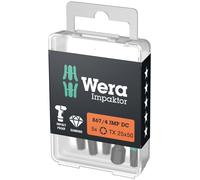 Wera 05057665001 867/4 IMP DC TORX® DIY Impaktor bits, TX 25 x 50 mm, 5 pieces