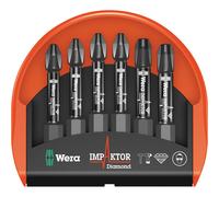 Wera 05057691001 Mini-Check Impaktor 1 Phillips Bits, 6-Piece Set