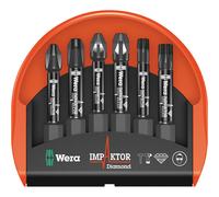 Wera 05057695001 Mini-Check Impaktor 4 PH/PZ/Torx Bits, 6-Piece Set