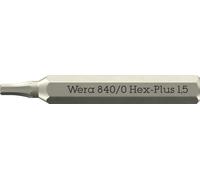 Wera 05058110001 840/0 Hex-Plus Micro Bits Hex Socket Screws 1.5 x...