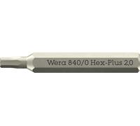 Wera 05058111001 840/0 Hex-Plus Micro Bits Hex Socket Screws 2 x 3...