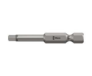 Wera 05060296001 3 x 50 mm V 868/4 Bits for Square Socket Screw - Silver