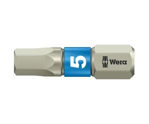 Wera 05071074001 3840/1 TS Torsion Stainless Insert Bit Hex 4.0 x 25mm