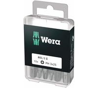 Wera 05072402001 Phillips Extra-Tough Bits 851/1 Z PH3 x 25 mm, Pack of 10