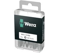 Wera 05072404001 Pozidriv Extra-Tough Bits 855/1 Z PZ2 x 25 mm, Pack of 10