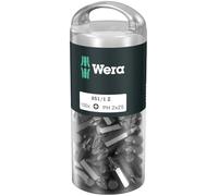 Wera 05072441001 PH2 x 25 mm 851/1Z PH DIY Bit for Phillips Screws - Silver (100-Piece)