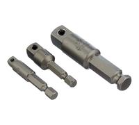 Wera 05073200001 Adaptor-Set 870/4-7 pcs, Silver