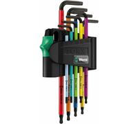 Wera 05073599001 Multi Colour 9 Piece Torx Star Allen Key Set With Magnetizer