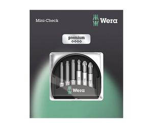 Wera 05073638001 Premium Mini-Check PH/PZ/Torx Bits, 6-Piece Set