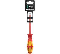 Wera 05100003001 0.8 x 4 x 100 mm "160i SBVDE" Insulated Screwdriver for Slotted Screws - Silver
