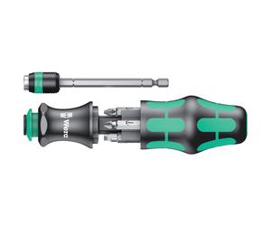 Wera 051019 Kraftform compact 20a bit set, black green