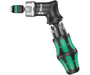 Wera 051030 Kraftform Kompakt Pistol Grip Ratcheting Screwdriver & Bit Set