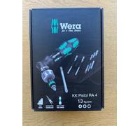 WERA 051031 13 Pce Kraftform Kompakt Pistol Grip RA-4 Ratchet & Screwdriver Bits