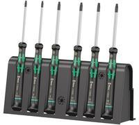 Wera 05118154001 2067/6 TORX® BO Screwdriver set and rack for electronic applications, 6 pieces