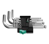 Wera Hex Key Set 950/9 Hex-Plus 3 - 9pc Metric 1.5-10 mm - Chrome-Plated Bike Tool