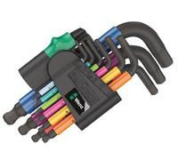 Wera 05133164001 950/9 Hex-Plus Multicolour L-Key Set, 9 Piece (1.5-10mm) Wer133164
