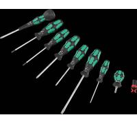 Wera Screwdriver Set, PZ, TX, SL, 9528 Ball-Grip 1, 8PC - 05134029001