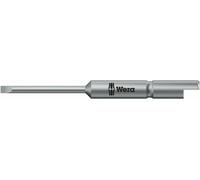 Wera 05135265001 800/9 C Slotted Screw Bit Halfmoon Drive, 1.5 x 44mm