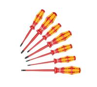 Wera 05135961001 Kraftform Plus Vde Slimline Screwdriver Set, 7 Piece Wer135961