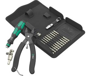 Wera 05136042001 9532 Chain riveter set for workshops, 18-piece tool set for the bike workshop