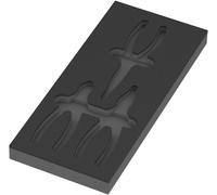 Wera 05137384001 9884 Foam insert KNIPEX pliers set VDE 1, empty, 172 x 30 x 392 mm