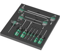 Wera 9713 12 Piece Hexagon Screwdriver Set in Foam Insert Tray