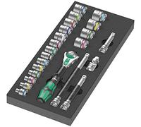 Wera 05150111001 9721 Foam Insert 8000 B Zyklop 3/8" Ratchet Set 1, 23 Pieces