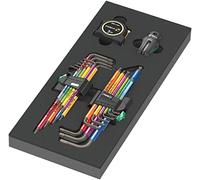Wera 05150140001 9740 Foam Insert L-Key Set 1, 20 Pieces, Multicolour