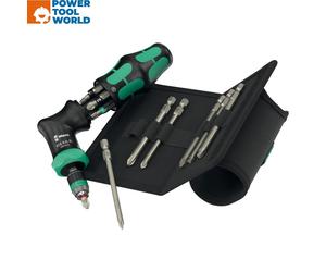 Wera 051536 Kraftform Kompakt Pistol RA-R 2 Ratchet Bit Screwdriver x13 Pcs