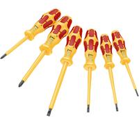 Wera 05051575001 1060 i/1062 i/6 Kraftform VDE Screwdriver Set, 6 pc