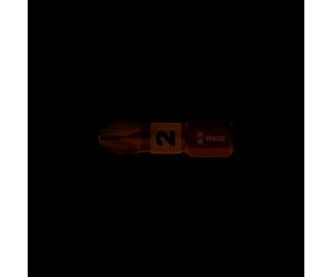 Wera 056722 855/1 BTZ BiTorsion Pozidriv PZ2 Bit Extra Tough 25mm Pack 10