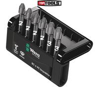 Wera 057692 Impaktor Bit-Check PZ 50mm Diamond Impact Screwdriver Bits 6 Pieces