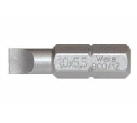 WERA 1.0x5.5x25 mm Slotted Screwdriver Bit, 800/1TZ (056225 800/1TZ 1.0x5.5x25 mm, 1, Count)