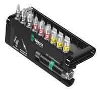 Wera 05056374001 Bit-Check Set 8700-9/BTZ BiTorsion Extra-tough with Rapidaptor for Drill/Drivers, Metal Jointing, SL, PZ, PH 10pc
