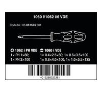 Wera 1060 i1062 i6 Kraftform VDE Screwdriver Set 6 Pieces 05051575001