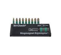 Wera 10pcs Extra Hard BiTorsion Bit Set with Rapidaptor Bit Holder 050563970019