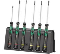 Wera 118152 Kraftform 2035/6B Micro Screwdriver Set Slotted & Phillips