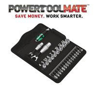 Wera 135918 Kraftform Kompakt 27 Piece Zyklop Mini 2 Ratchet, Socket & Bit Set