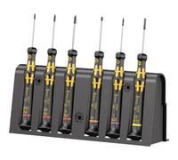 Wera 05030180001 1550/6 ESD Screwdriver set and rack for electronic applications, 6 pieces