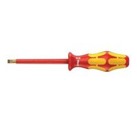 Wera 160 i Kraftform Plus Lasertip VDE Insulated Screwdriver, Slotted 1.2 x 6.5 x 150 mm, 05006125001