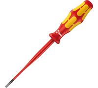 Wera 05006440001 0.6 x 3.5 x 100 mm "160iS VDE" Insulated Screwdriver for Slotted Screws - Silver