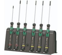 Wera 2035/6 B Precision Screwdriver Set and Rack, Slotted & Ph - 05118152001