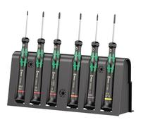 Wera 2050/6 Micro Screwdriver Set, Rack, 6PC - 05030181001