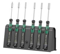 Wera 2069/6 Kraftform Micro Screwdriver Set, for electronic applications, Hex-Plus, 6 Piece, 05118158001