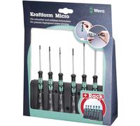 Wera 2069/6 Screwdriver Set Nutsetter Kraftform Micro 6 Pieces