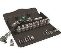 Wera 8100 SC 6 Zyklop Speed 1/2" Ratchet & Metric Socket 28 Piece Set