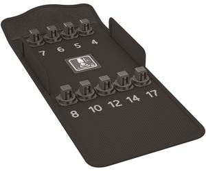 WERA 2Go 9 Twist Lock Holding 1/2" Square Drive Empty Socket Storage Rail,136451