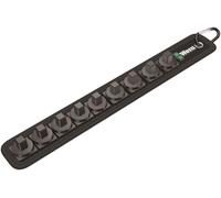 WERA 2Go 9 Twist Lock Holding 3/8" Square Drive Empty Socket Storage Rail,003981