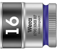 Wera 3/8" Square Drive 8790 HMB Hold Function Hex Socket, Choose from 6mm - 19mm